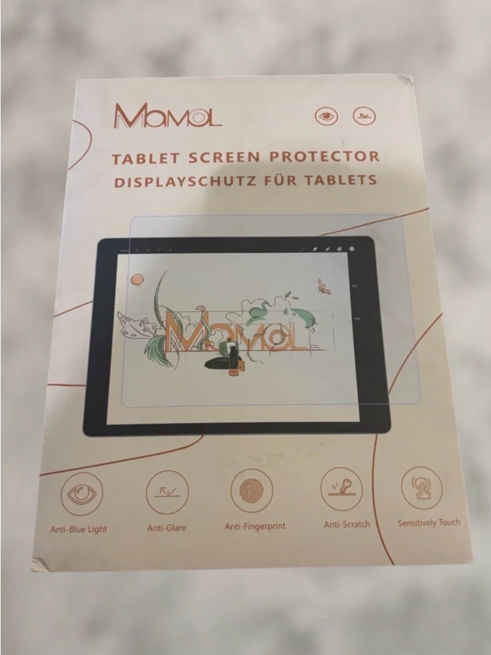 Mamol Paper Screen Protector Write & Draw Like on Paper Anti Glare Screen Filter